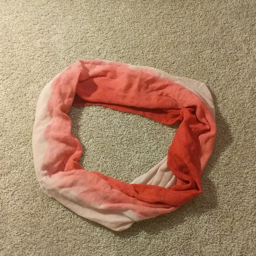 Pink hombre scarf